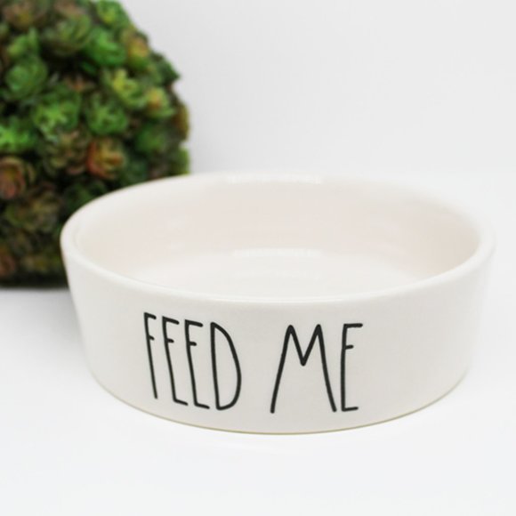 Rae Dunn Other - Rae Dunn "Feed Me" ceramic round bowl- small